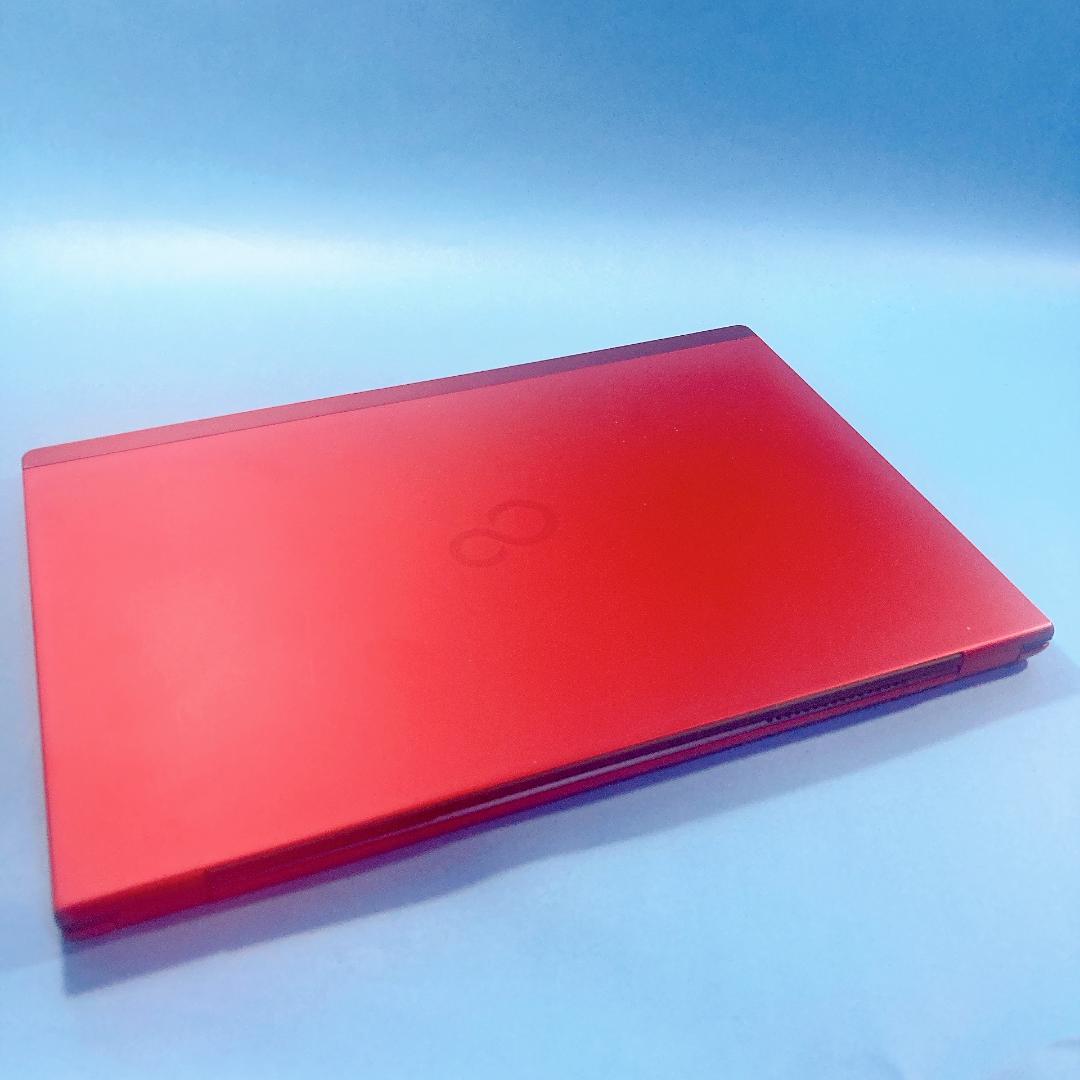 w86✨レッド/爆速 SSD新品/Win11/薄型軽量✨すぐ使えるノートパソコン