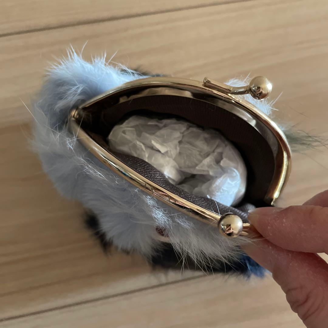 モンスター　入れ　がま口　ファー