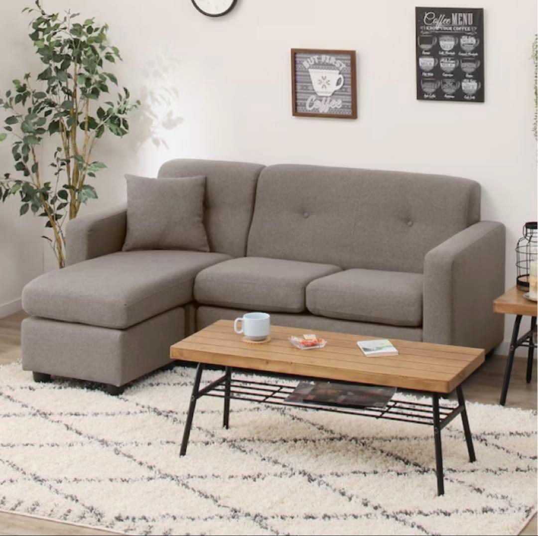 【早い者勝ち】グレー 3人掛けソファ