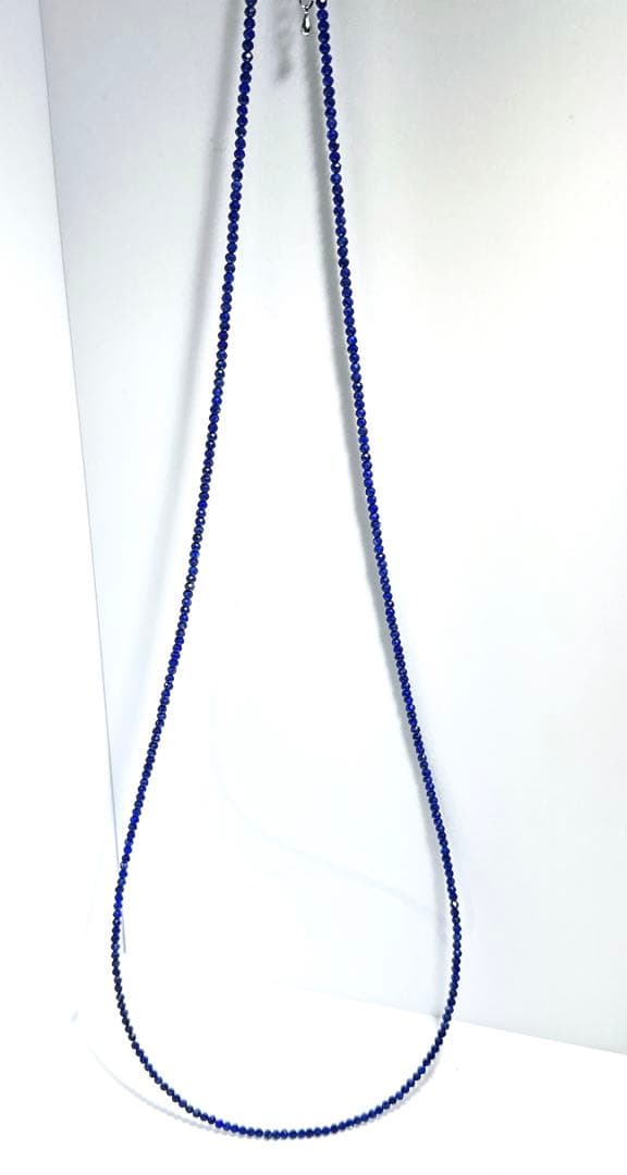 ラピスラズリネックレスロング80センチアジャスター5センチNO25-2517