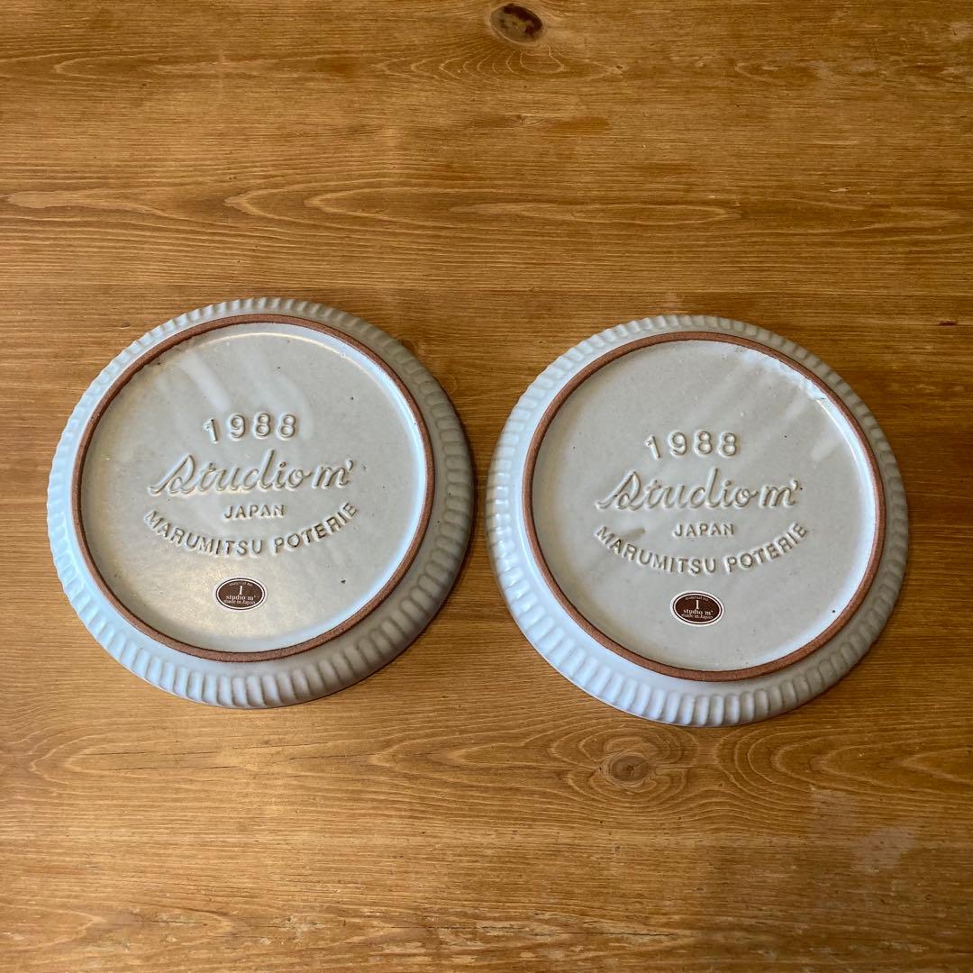 スタジオm＊稲穂6寸皿 × 飯碗小平＊