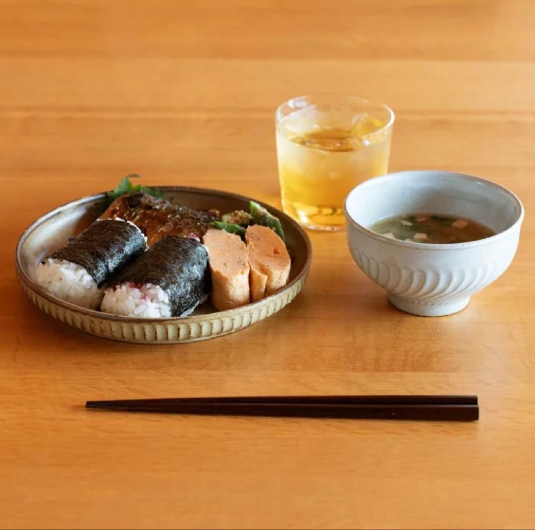 スタジオm＊稲穂6寸皿 × 飯碗小平＊