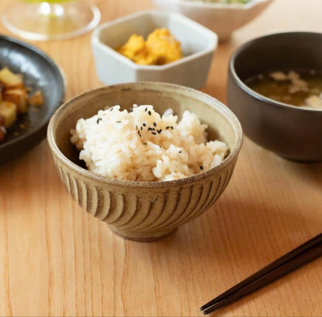 スタジオm＊稲穂6寸皿 × 飯碗小平＊