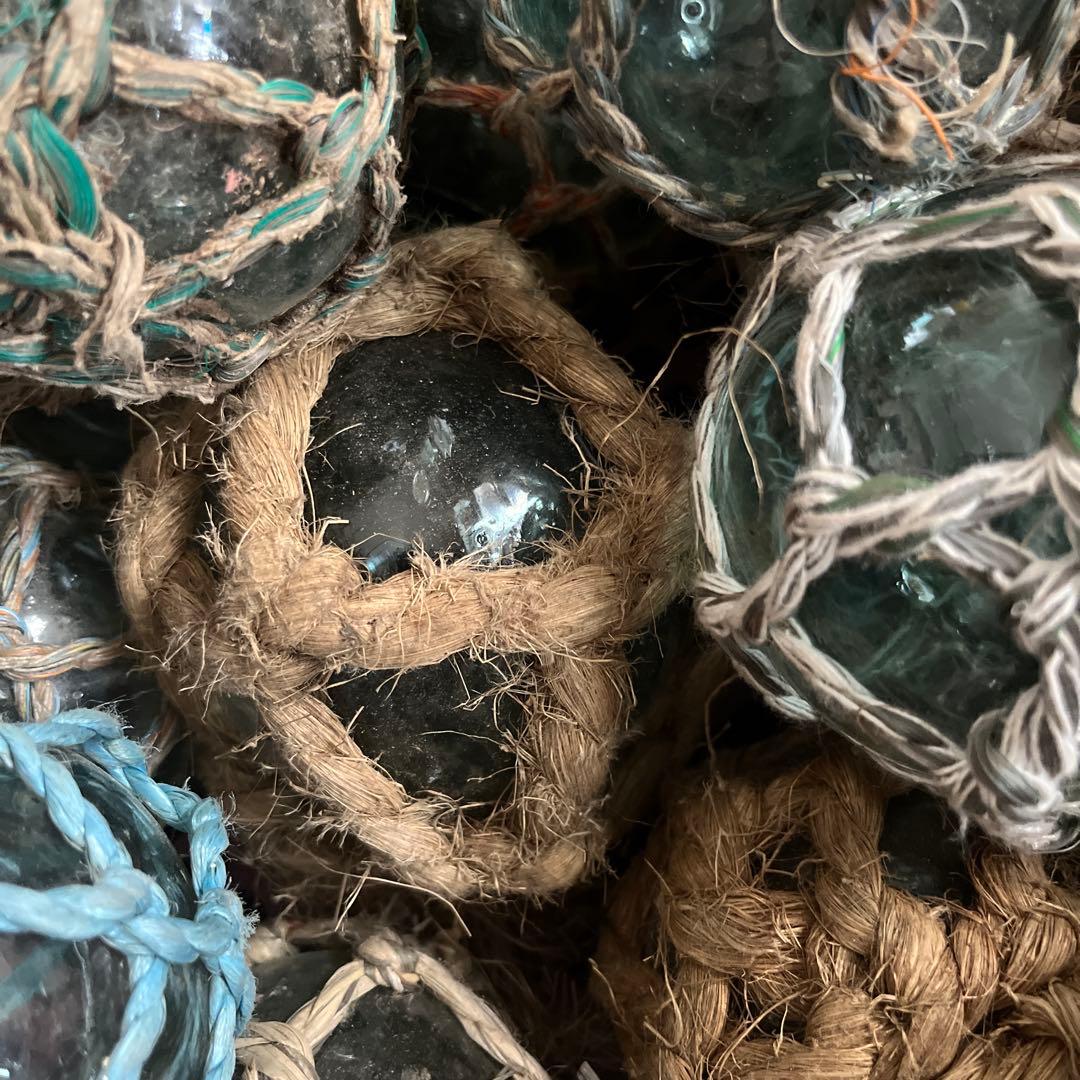 【大量25個】ガラス 浮き球 ビン玉 漁具 レトロ インテリア ガーデニング