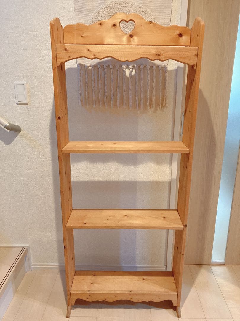 カントリー　ナチュラル　天然木　シェルフ　飾り棚　インテリア　アンティーク