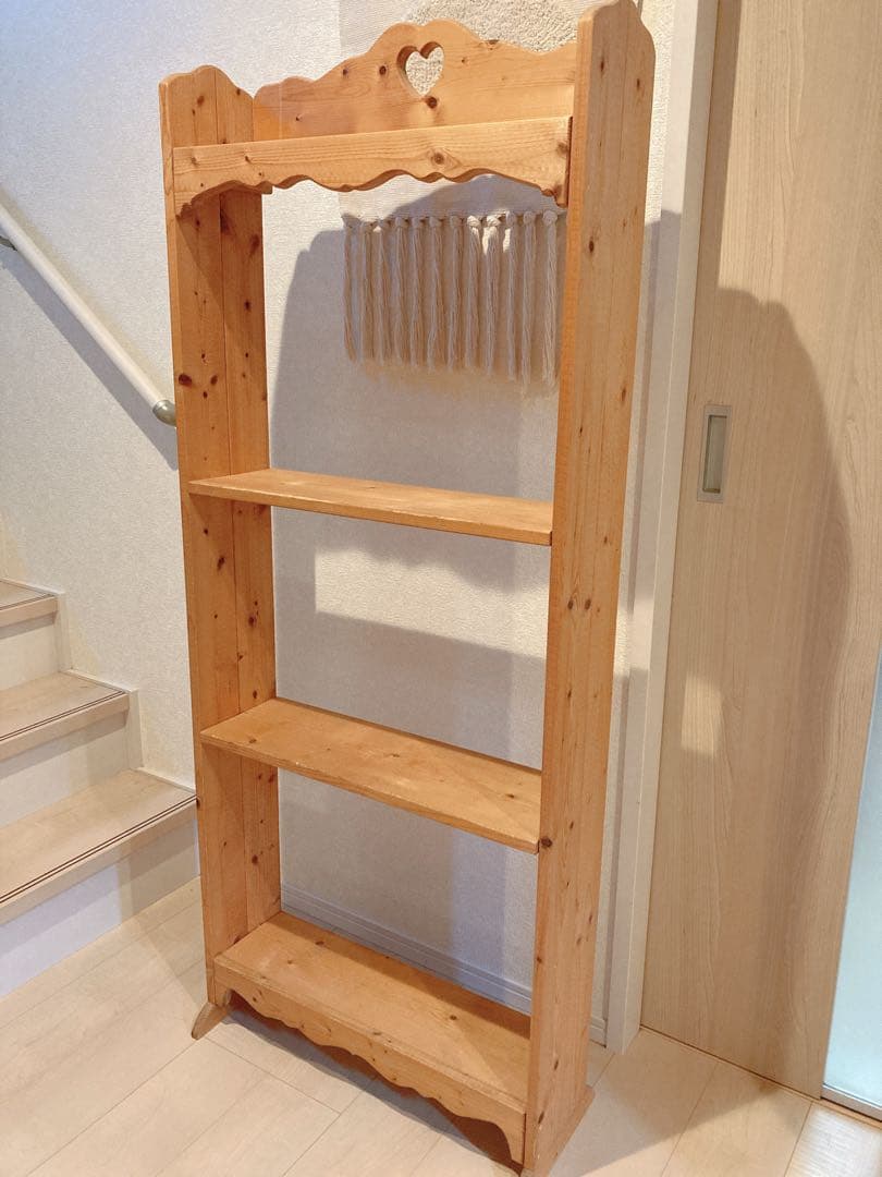 カントリー　ナチュラル　天然木　シェルフ　飾り棚　インテリア　アンティーク