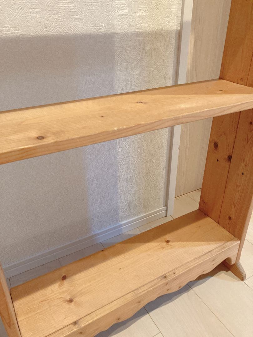 カントリー　ナチュラル　天然木　シェルフ　飾り棚　インテリア　アンティーク