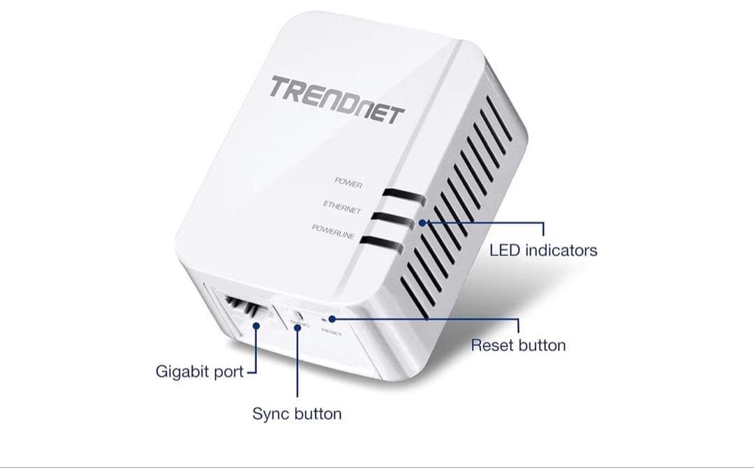 PLCアダプター TRENDnet Powerline 1300 AV2