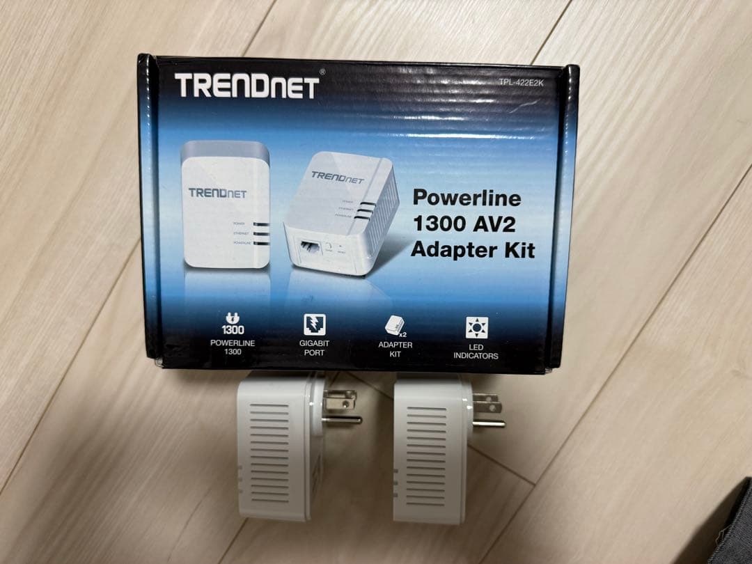 PLCアダプター TRENDnet Powerline 1300 AV2