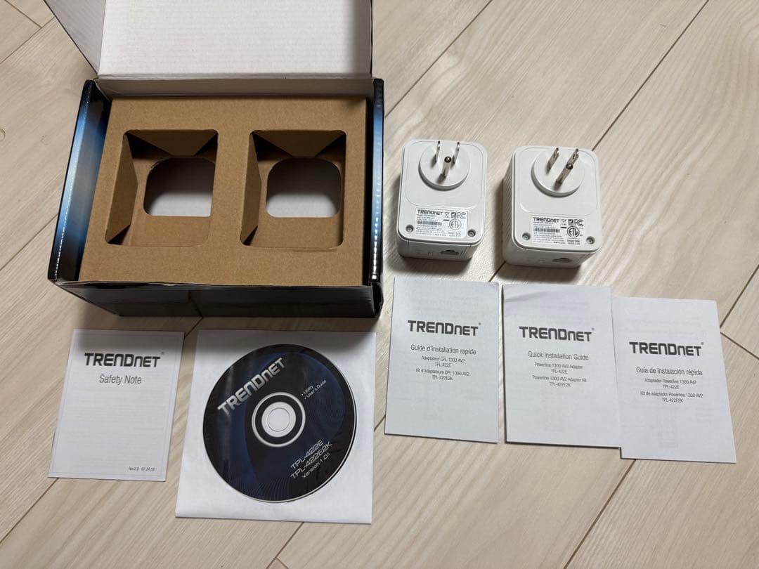 PLCアダプター TRENDnet Powerline 1300 AV2