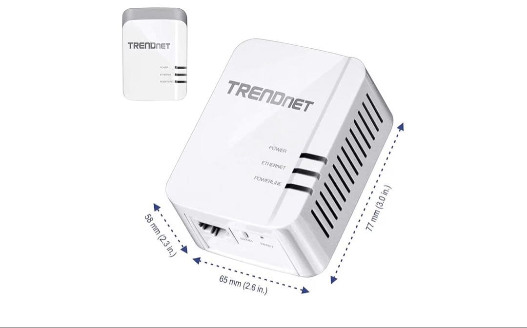 PLCアダプター TRENDnet Powerline 1300 AV2