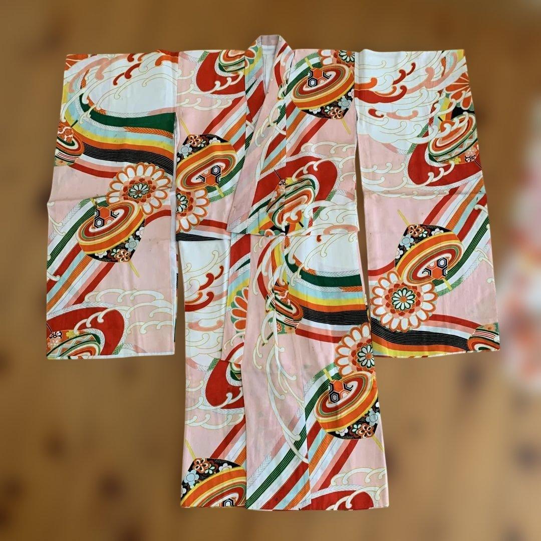 アンティーク　レトロ　骨董品 昭和初期　伝統的な子供用着物 2枚