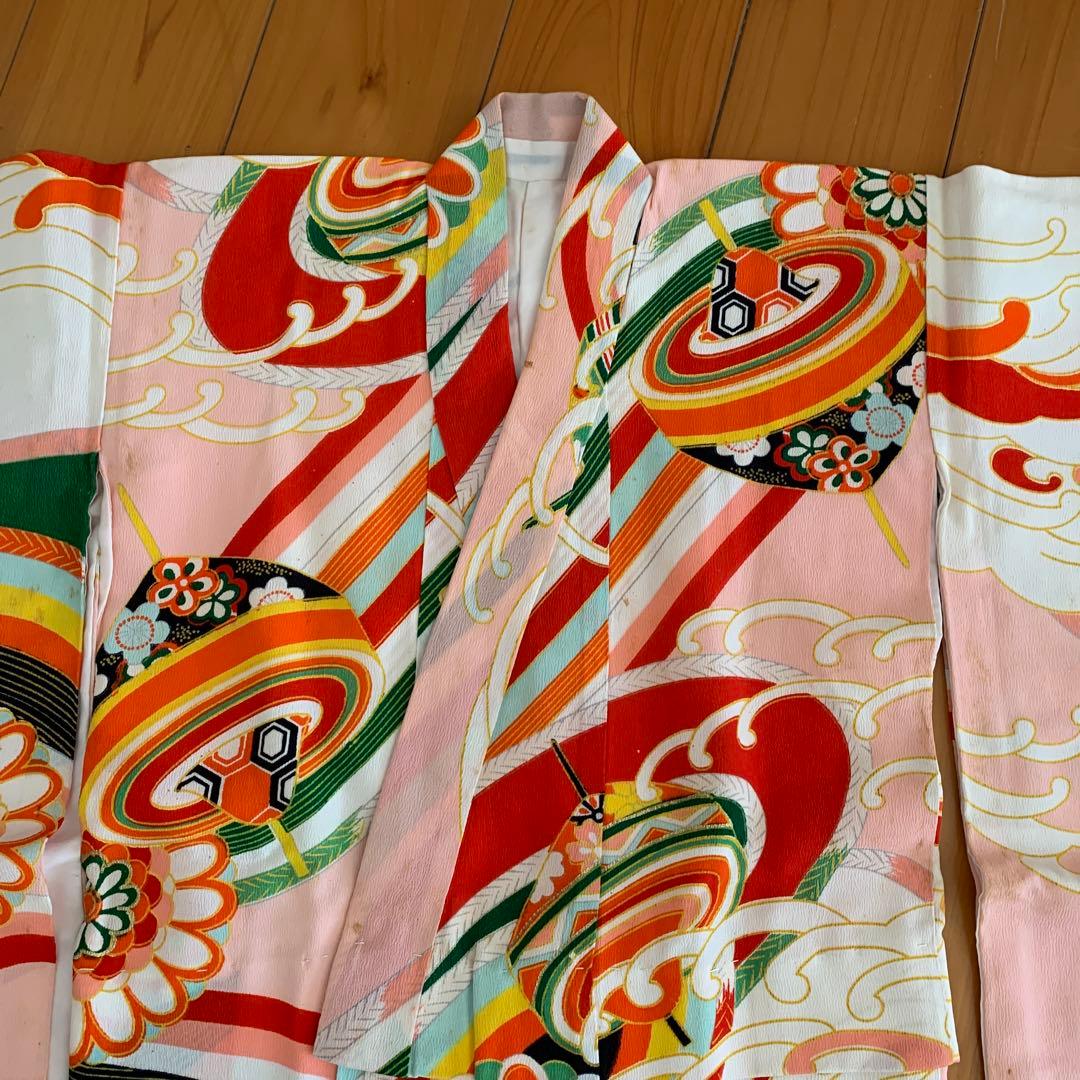 アンティーク　レトロ　骨董品 昭和初期　伝統的な子供用着物 2枚