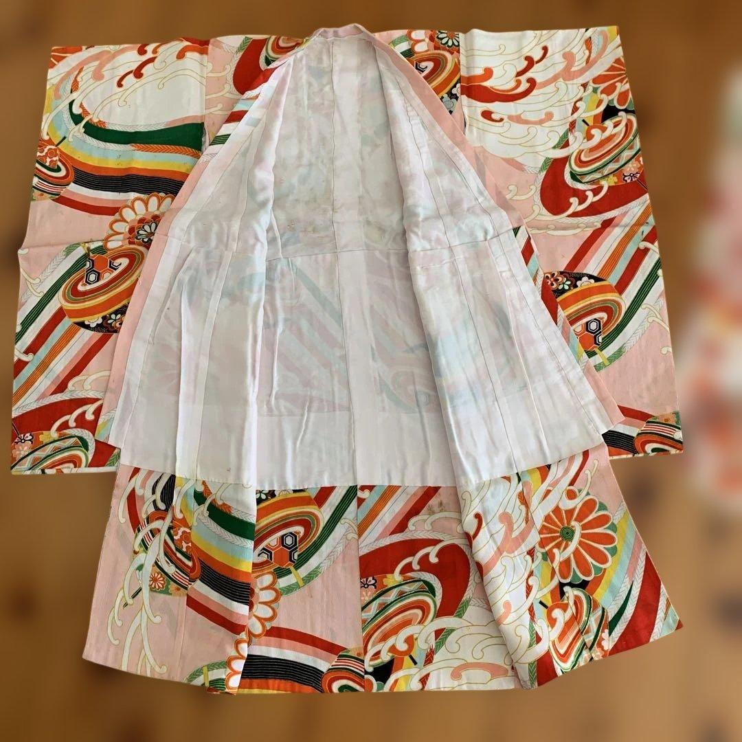 アンティーク　レトロ　骨董品 昭和初期　伝統的な子供用着物 2枚