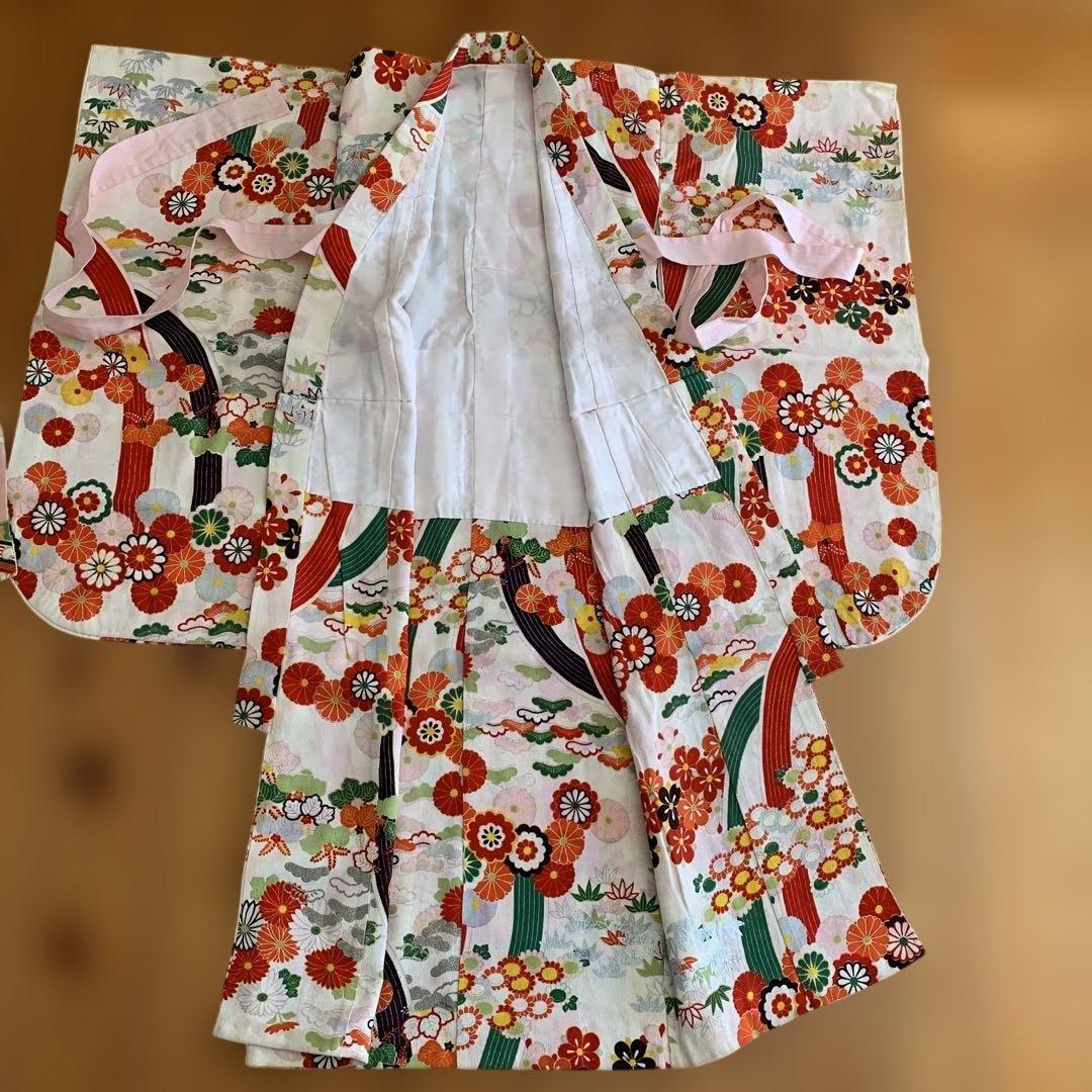 アンティーク　レトロ　骨董品 昭和初期　伝統的な子供用着物 2枚
