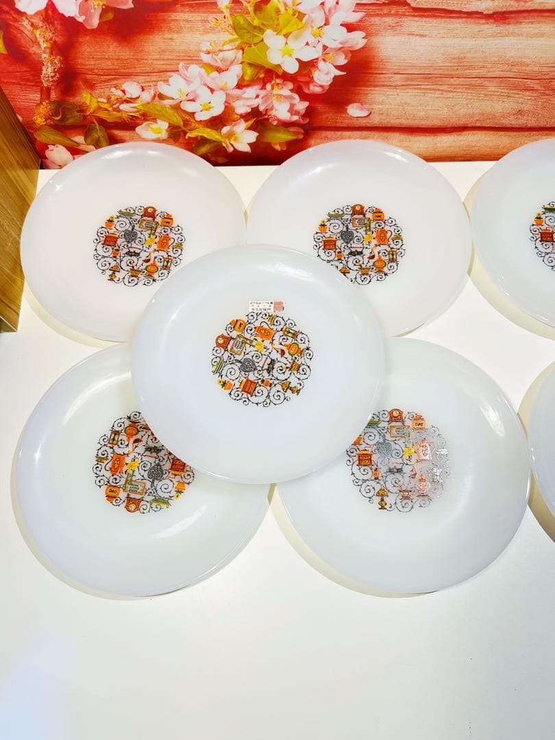 1968-1971年製Fire-Kingファイヤーキング　ディナープレート7枚