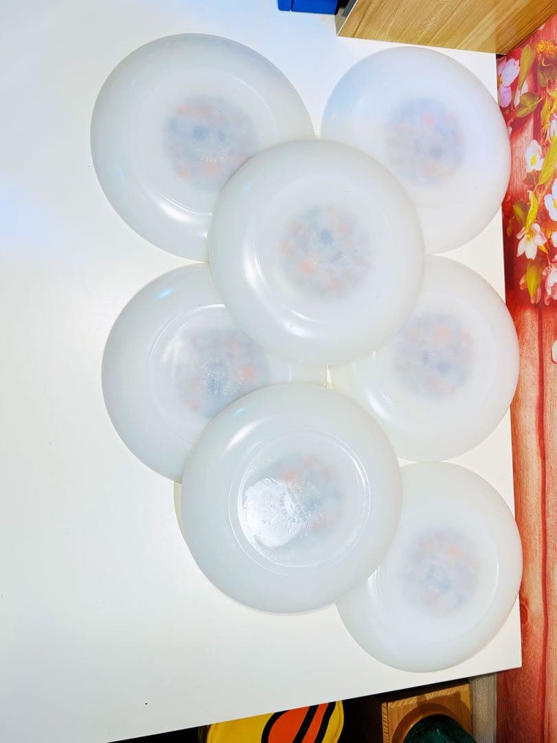 1968-1971年製Fire-Kingファイヤーキング　ディナープレート7枚