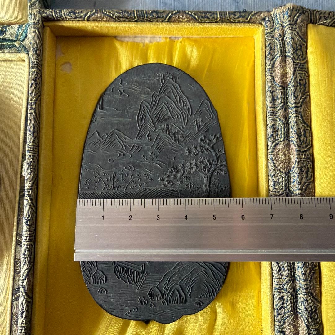 唐墨　墨　中国　胡開文　程君房　書道　習字　漢字　人物　専用箱入り