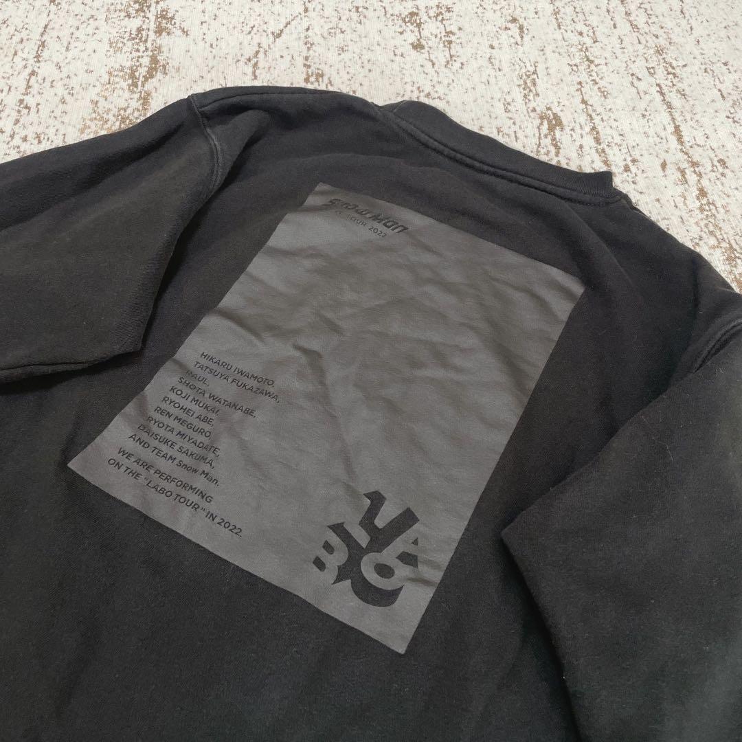 スノーマン 長袖 スウェット 黒 ライブツアー2022 グッズ シンプル