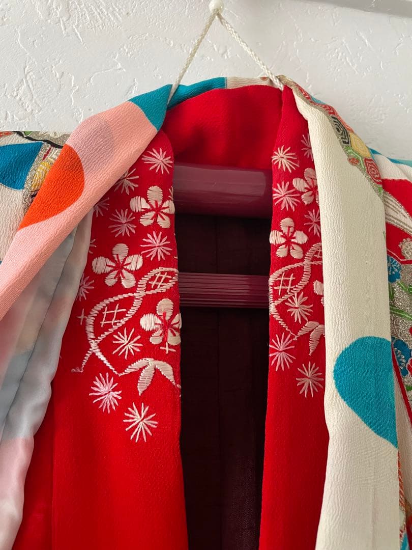 七五三　7歳　アンティークお着物セット