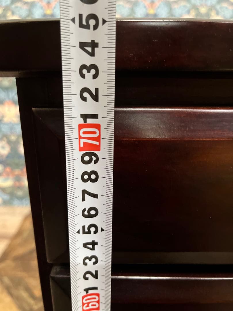 5段 チェスト インテリア 昭和レトロ 木製 アンティーク