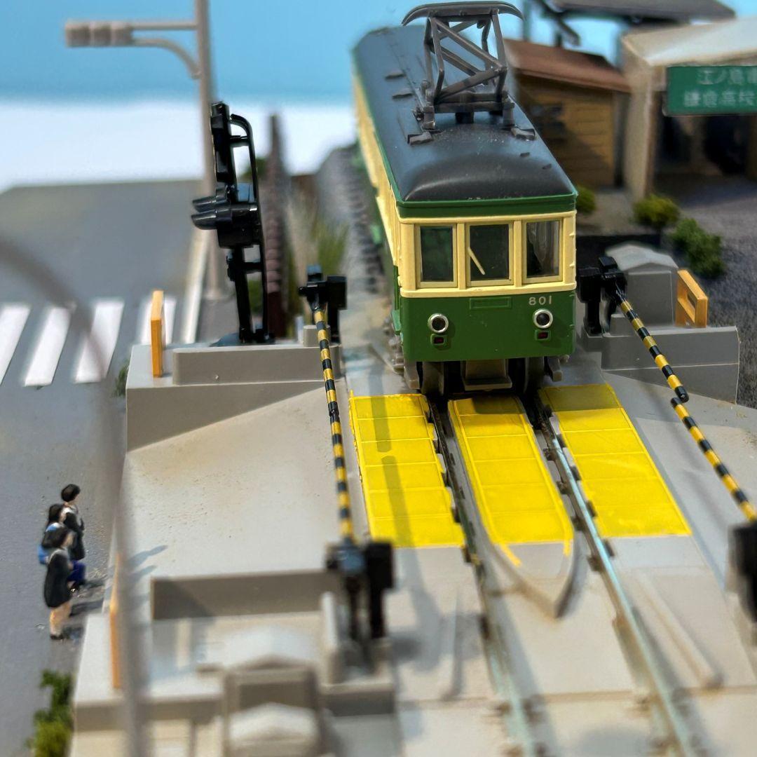 おやまかわ様 ご予約品　江ノ電　鎌倉高校前駅界隈&踏切　Nゲージ　展示品
