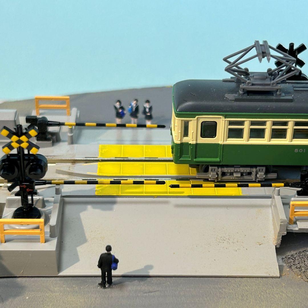 おやまかわ様 ご予約品　江ノ電　鎌倉高校前駅界隈&踏切　Nゲージ　展示品