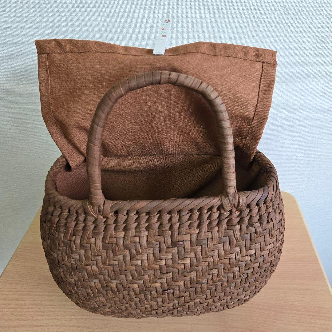 国産 山葡萄籠バッグ ③