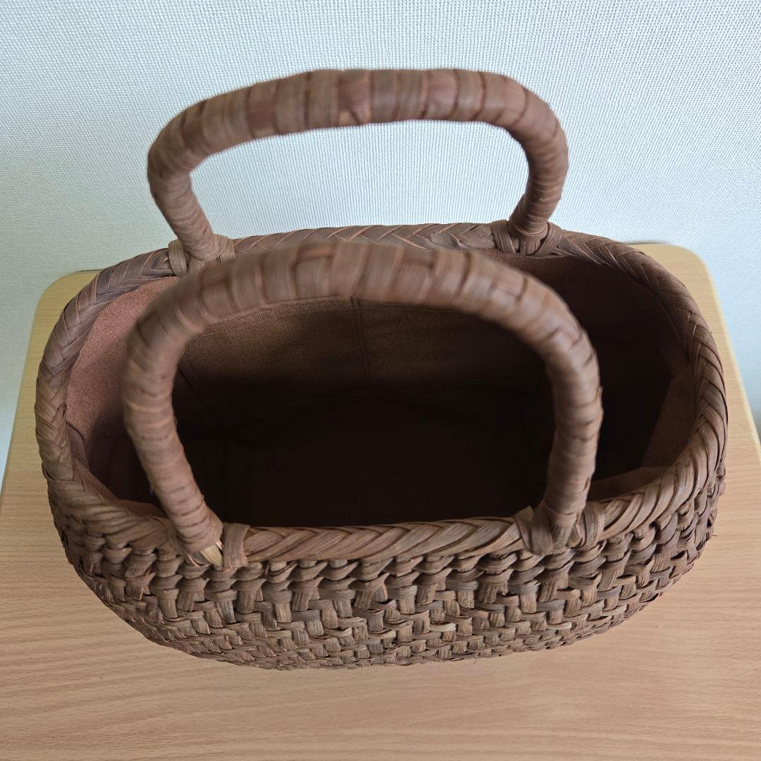 国産 山葡萄籠バッグ ③