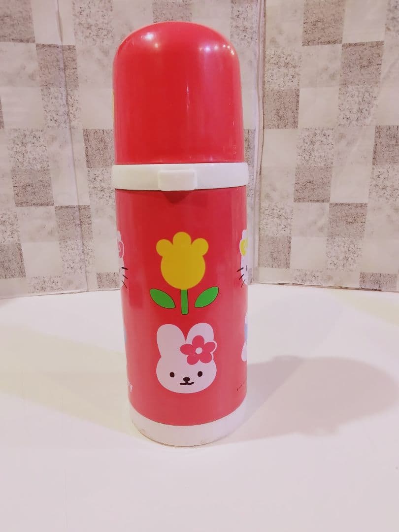 Hello Kitty ステンレスボトル 赤　レトロ