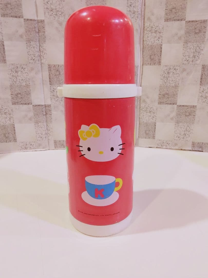 Hello Kitty ステンレスボトル 赤　レトロ
