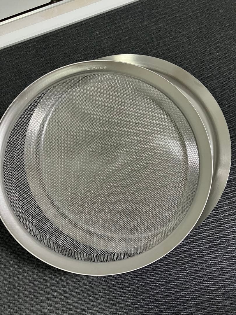 la base ラバーゼ　ステンレス浅型ざる大27㎝　水切りトレー　未使用