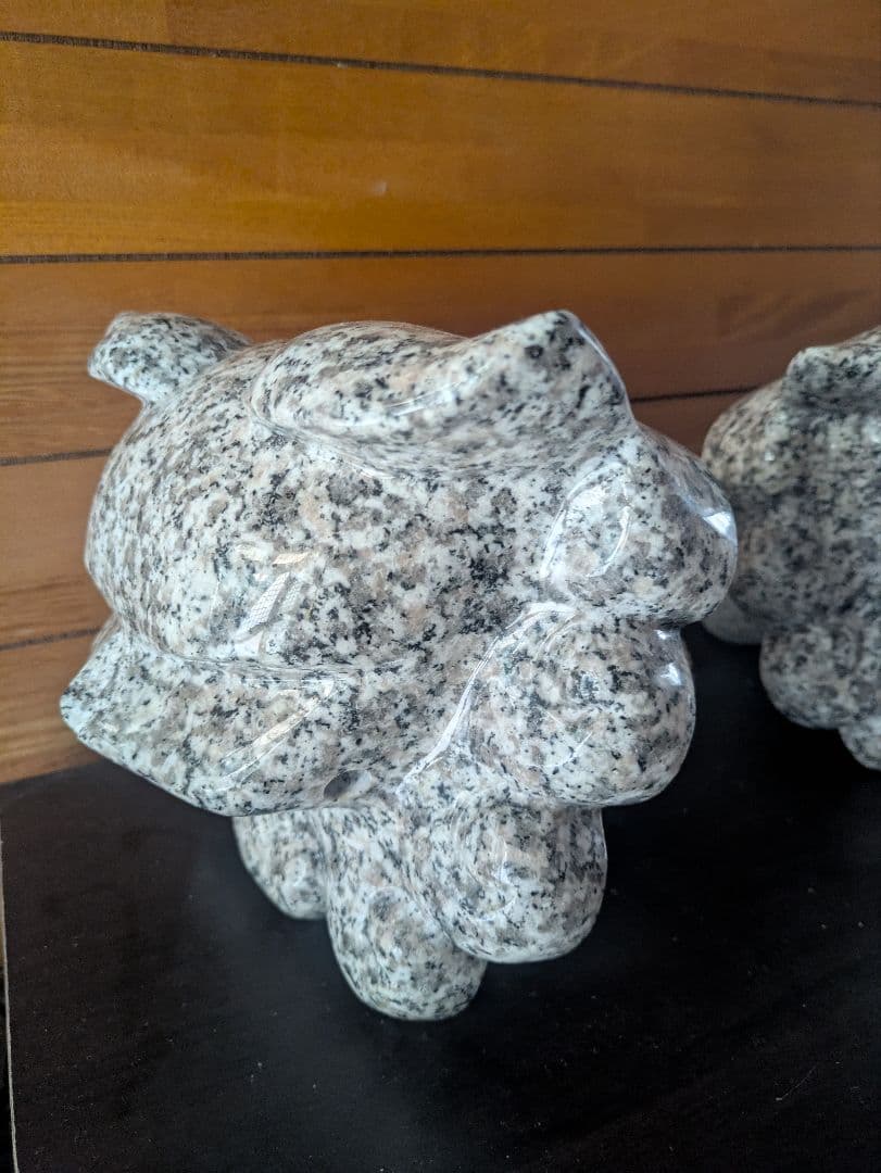 希少！ 沖縄 墓守りのシーサー 石像 重厚 狛犬 魔除け