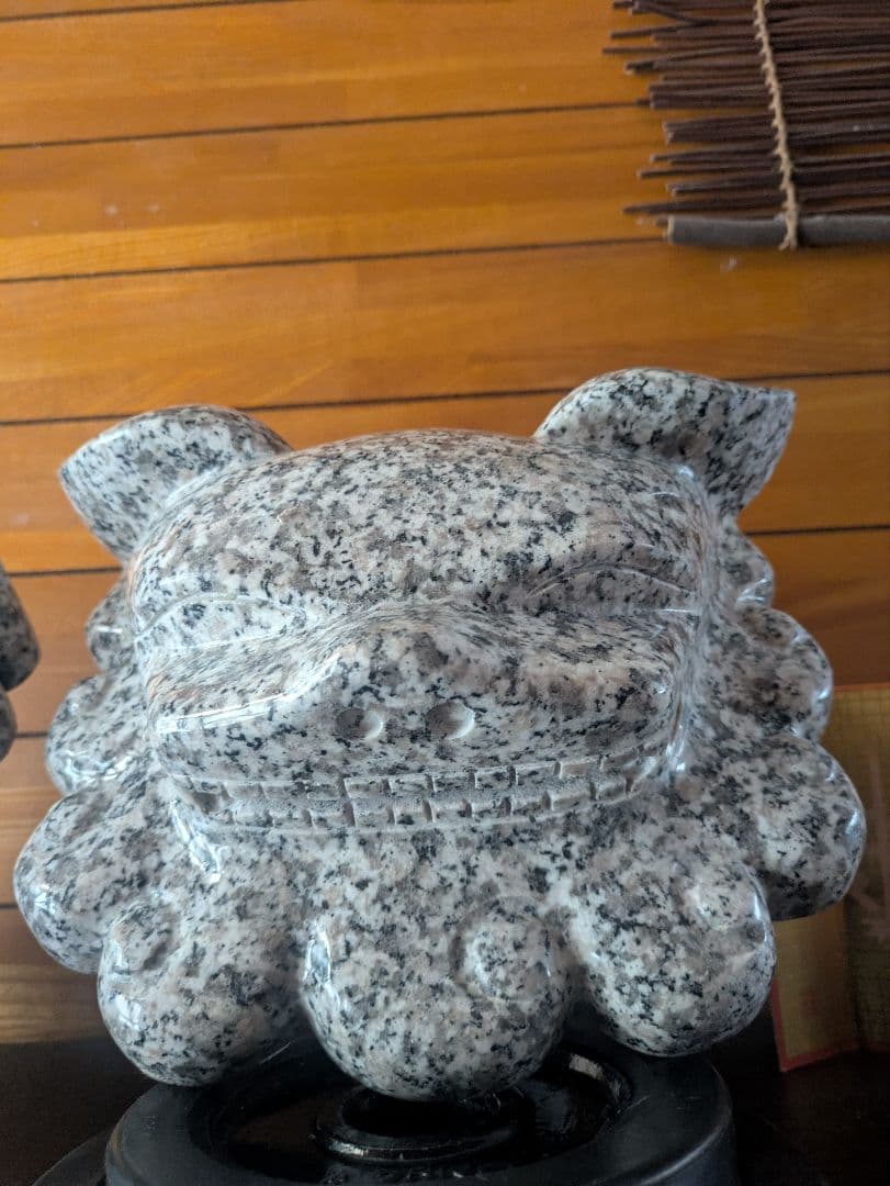 希少！ 沖縄 墓守りのシーサー 石像 重厚 狛犬 魔除け