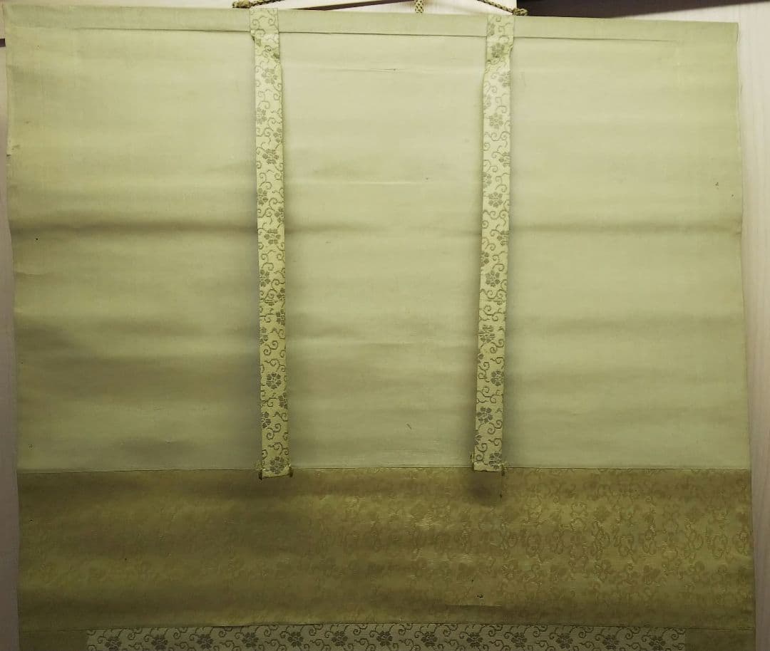 掛け軸　若翠　茶室二人