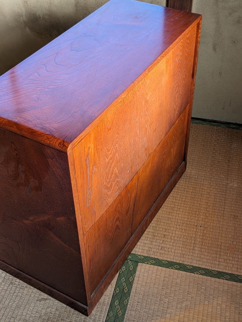 木製 折りたたみデスク 引き出し付き 帳場机