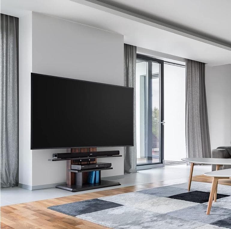 壁寄せ テレビスタンド 新品未開封 WS-C690-DB ダークブラウン こげ茶