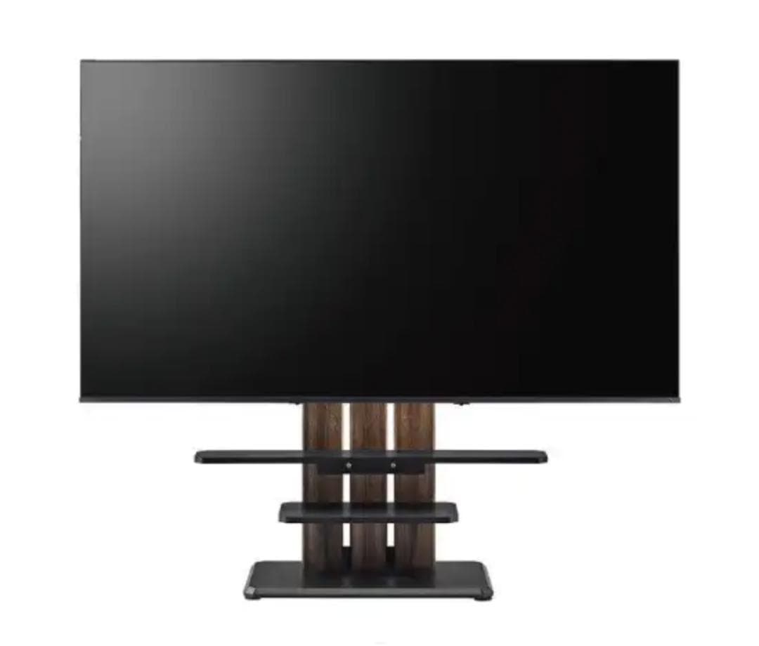 壁寄せ テレビスタンド 新品未開封 WS-C690-DB ダークブラウン こげ茶