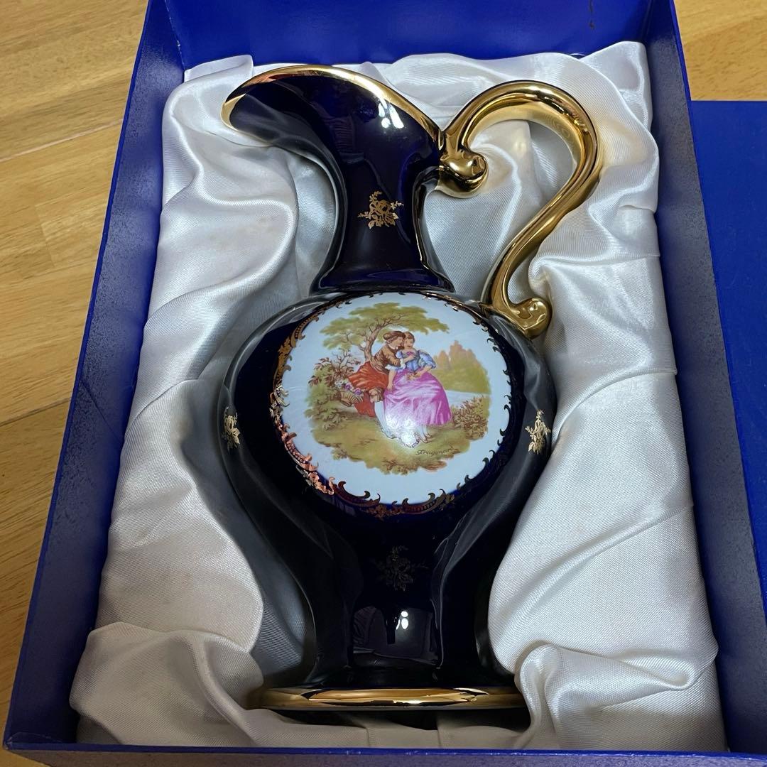 未使用　アンティーク　LIMOGES CASTEL 水差し　花瓶