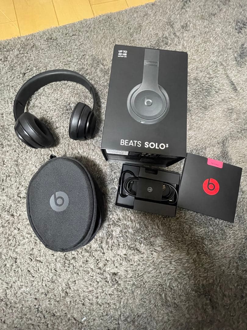 【美品】Beats Solo3 ワイヤレスヘッドホン ブラック