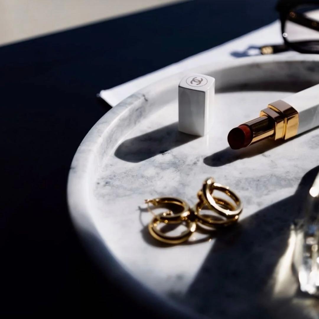 &Classy 天然大理石ラウンドトレイ 大理石 ホワイト トレイ インテリア