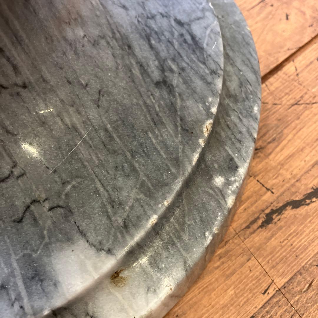 アンティーク 大理石 花模様 彫刻 大型 鶴首 花瓶 花器 フラワーベース 置物