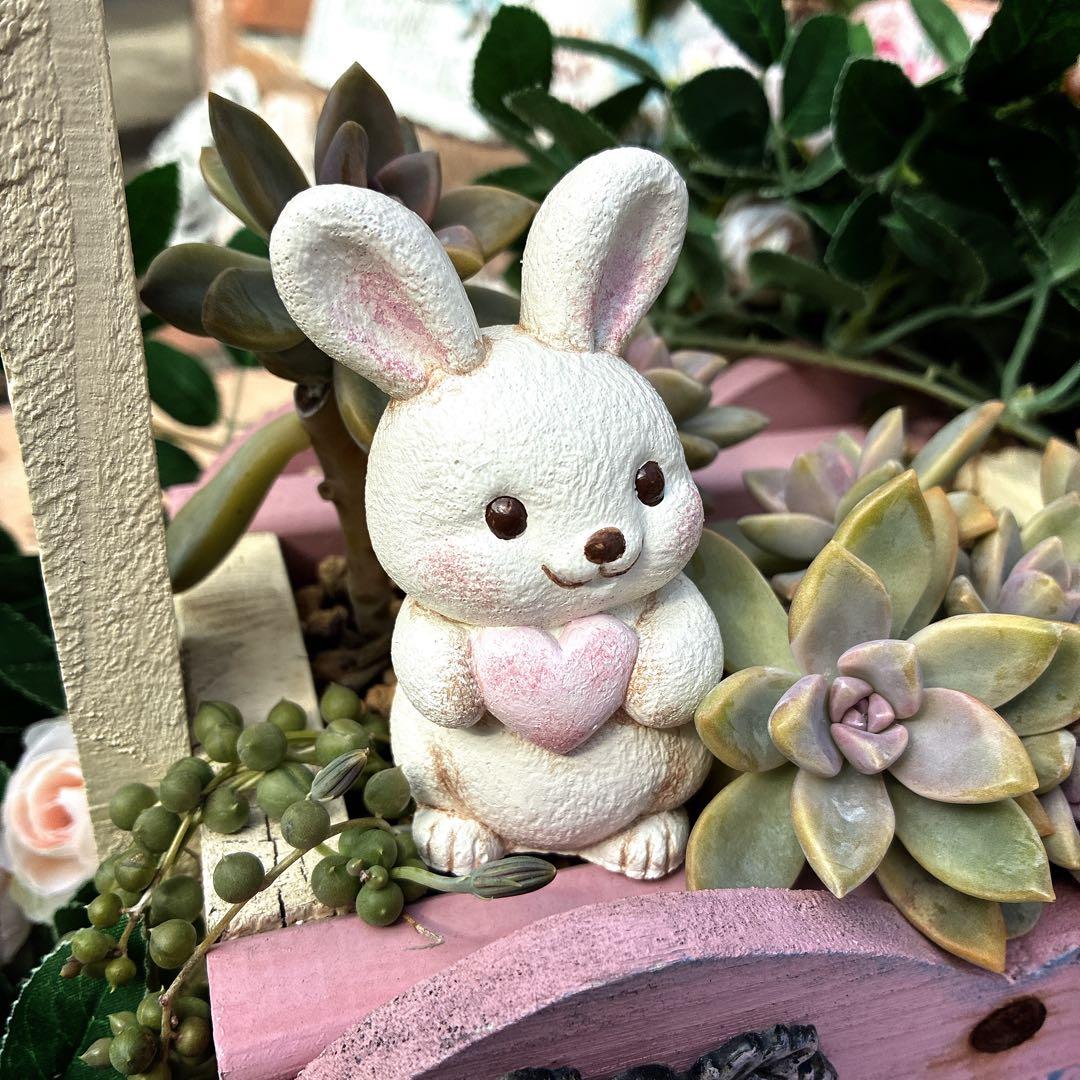 ★ tokoちゃん★ハートのステップストーン★ピンクのハートオブジェ★