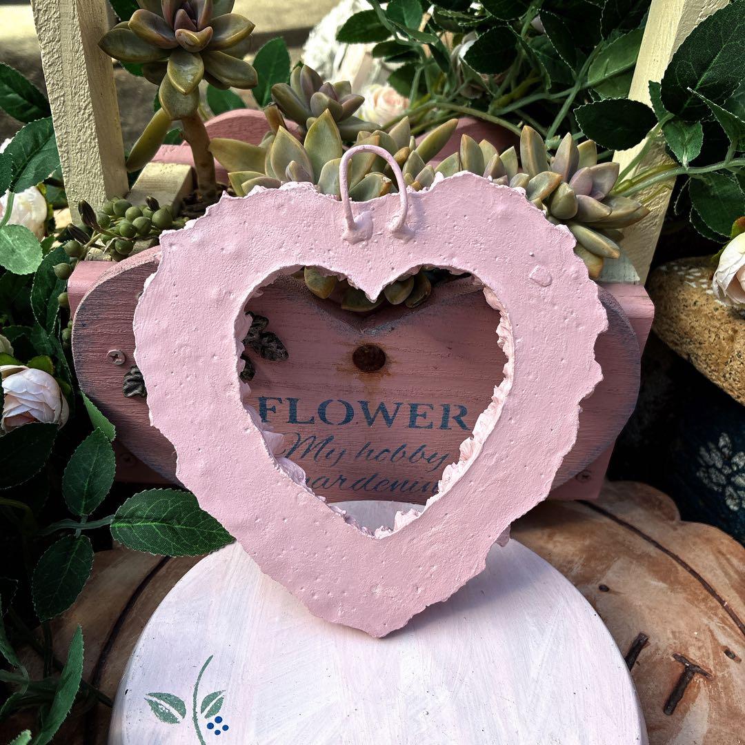 ★ tokoちゃん★ハートのステップストーン★ピンクのハートオブジェ★