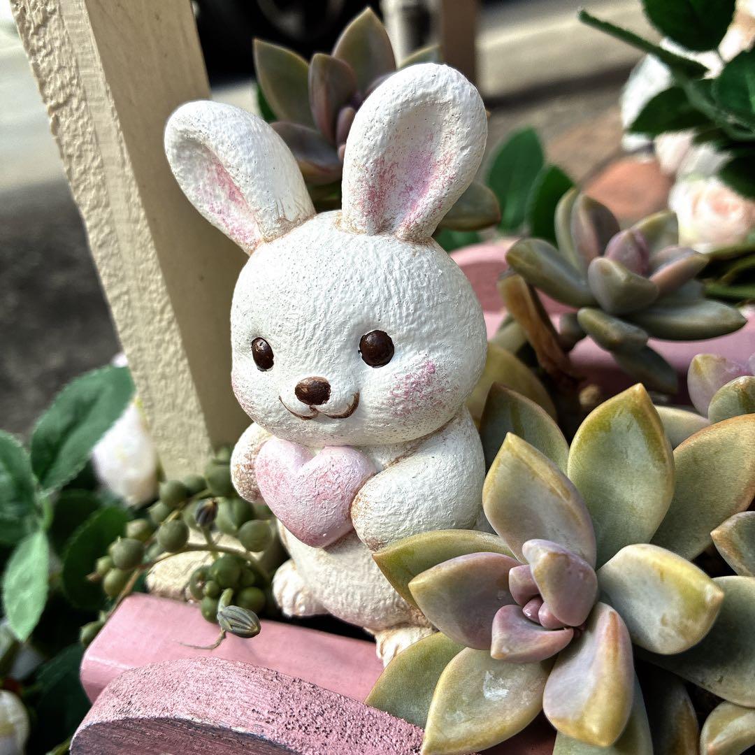 ★ tokoちゃん★ハートのステップストーン★ピンクのハートオブジェ★