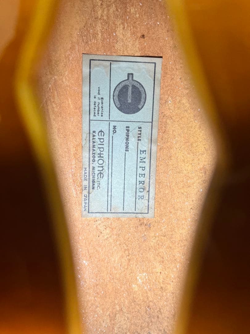 Epiphone emperor フルアコースティックギター ブラウン　希少