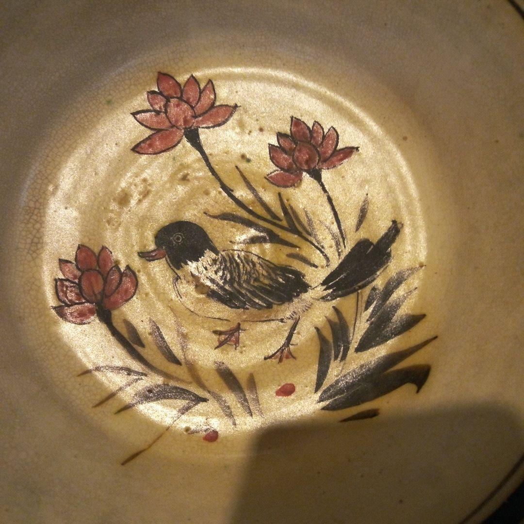 中国陶磁器　宋磁州窯　絵皿