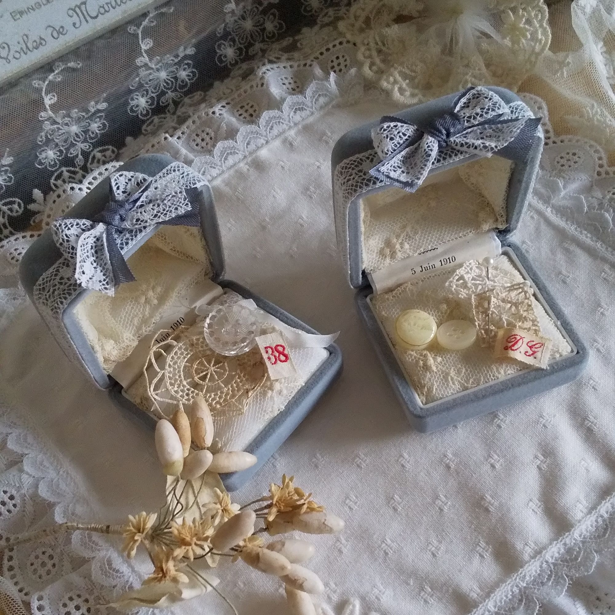 **ジュエリーケース♡レースアレンジ**