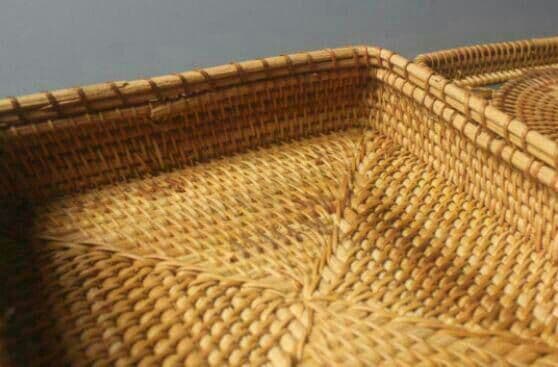T茶籠 茶道具収納  古風 藤編細工籠7