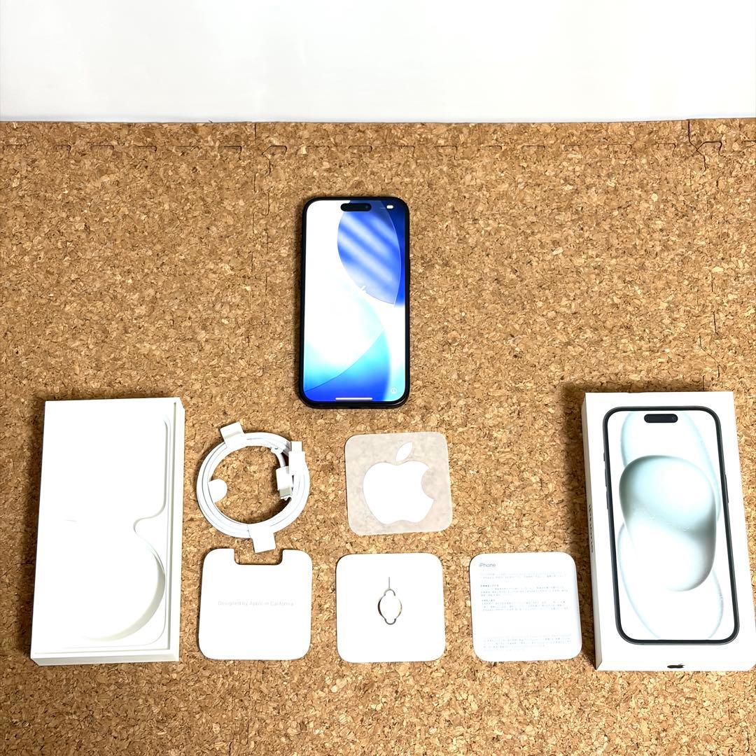 iPhone15 256gb simフリー 2025年12月本体交換品 極美品